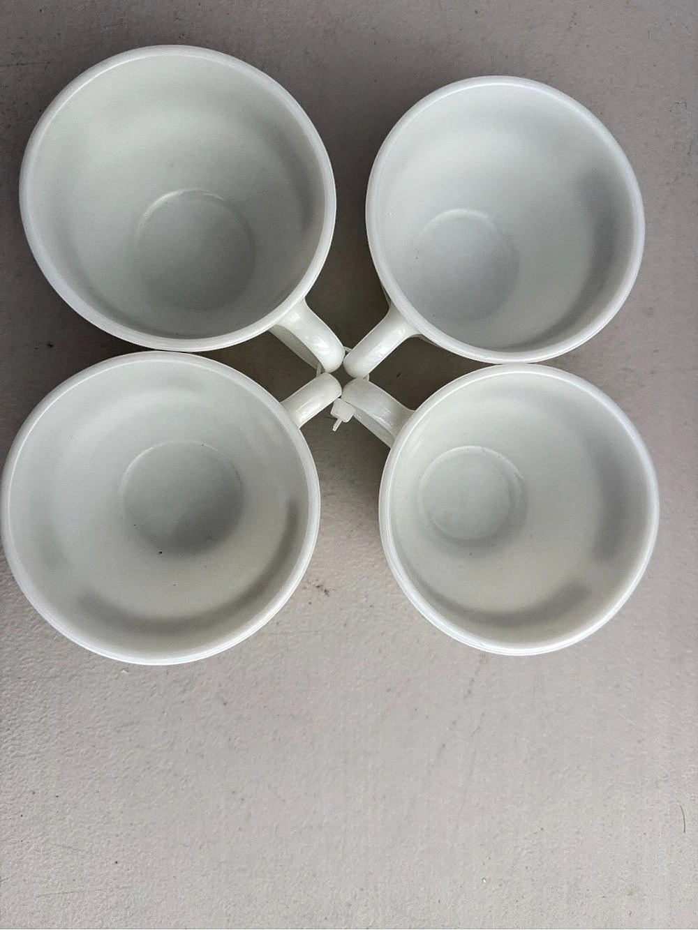 EUC Vintage Pyrex Woodland Brown coffee/tea cups, creamer and sugar bowl set